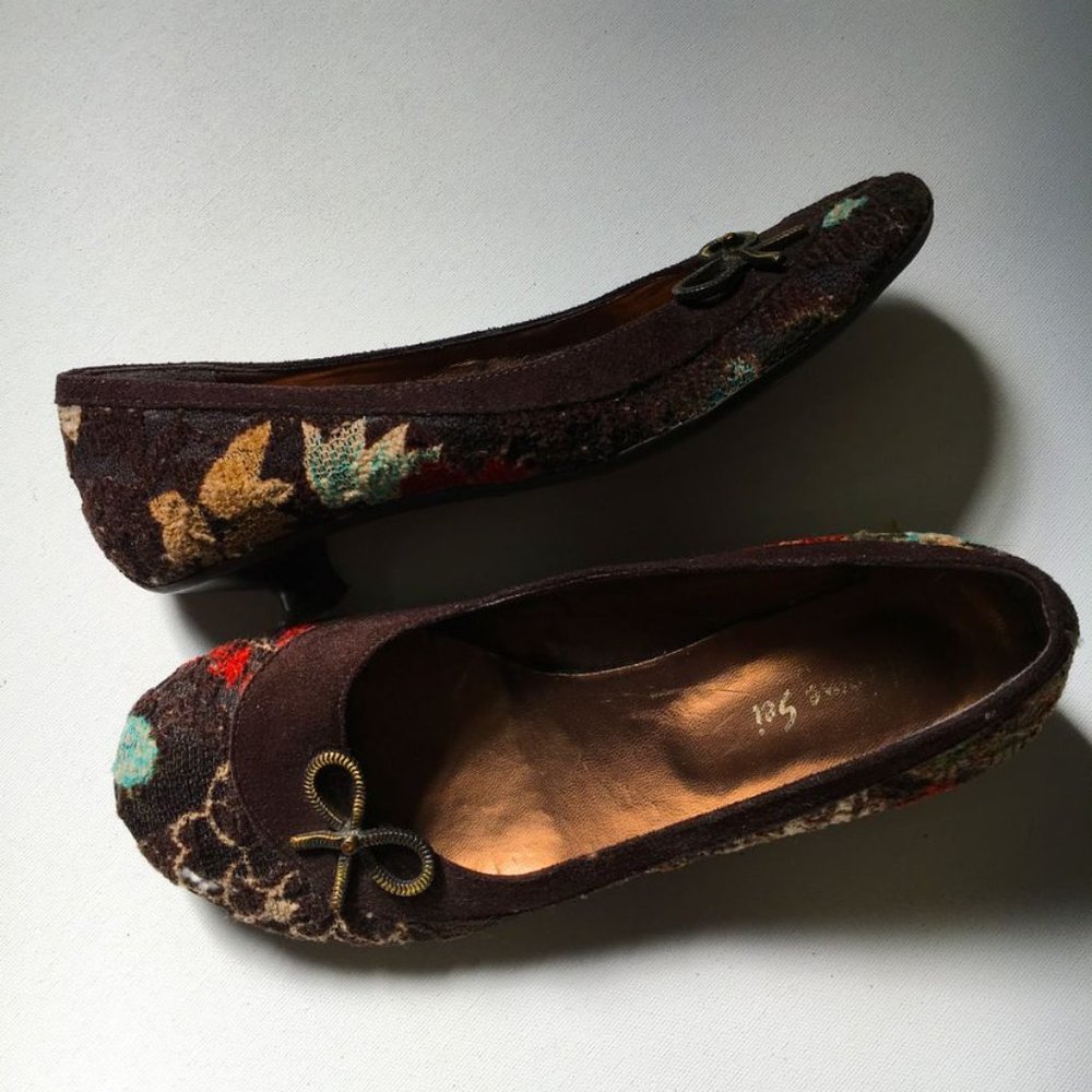 Embroidered fancy shoes